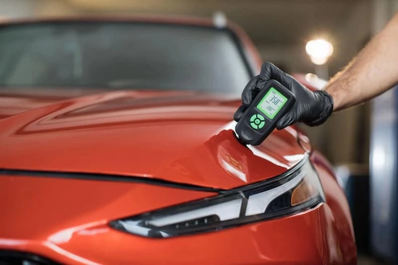 Paint and body inspection during professional PDI